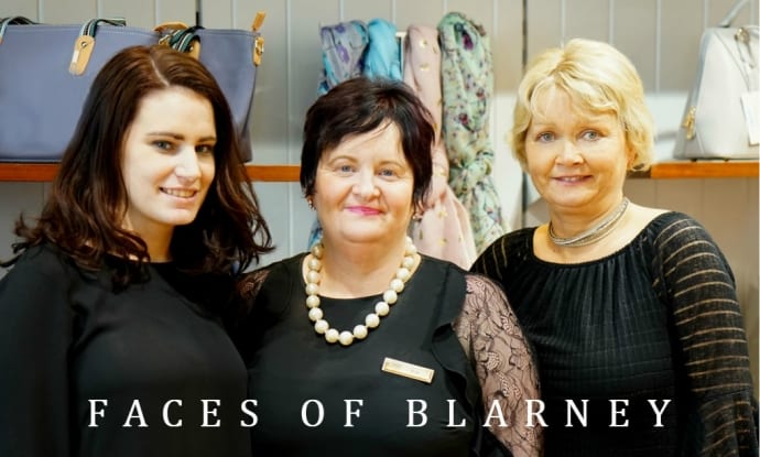 The header picture shows Lorraine, Kay and Denise - the lovely ladies of Blarney Woollen Mill's women's fashion department.