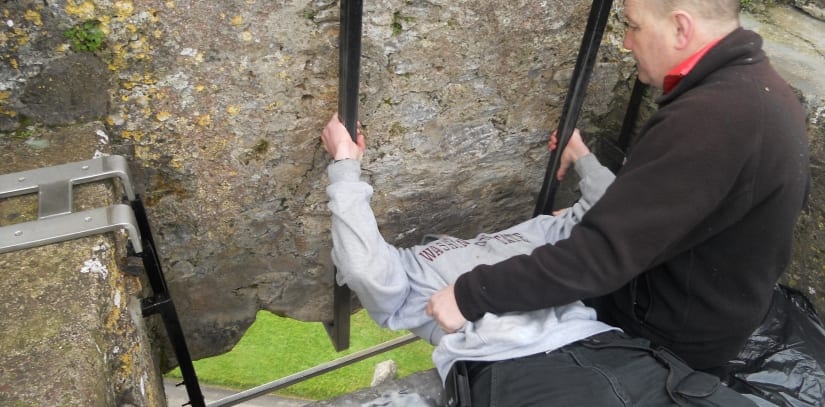 Person kissing the Blarney Stone at Blarney Castle, Ireland. Image Source: By Brian Rosner [CC BY 2.0 (http://creativecommons.org/licenses/by/2.0)], via Wikimedia Commons