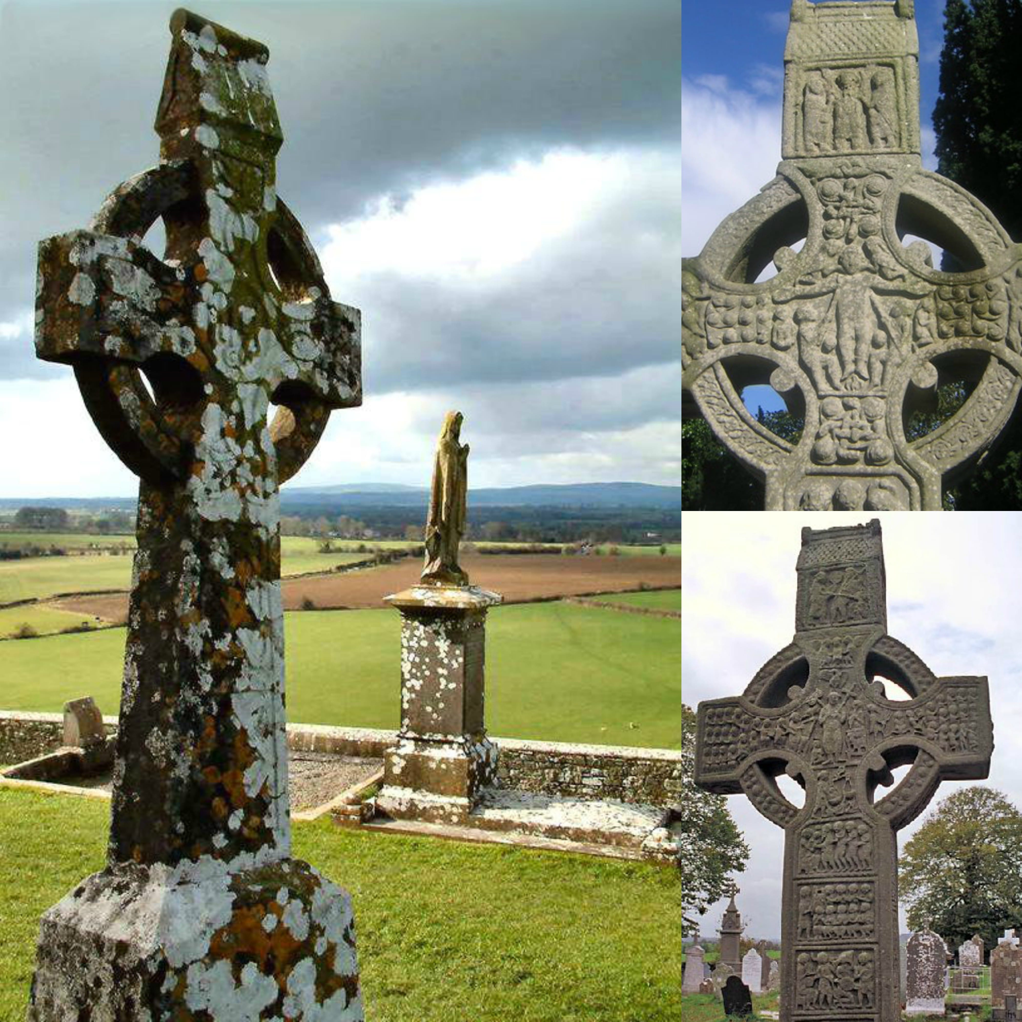 High Cross at the Rock of Cashel and Muiredach's Cross at Monasterboice