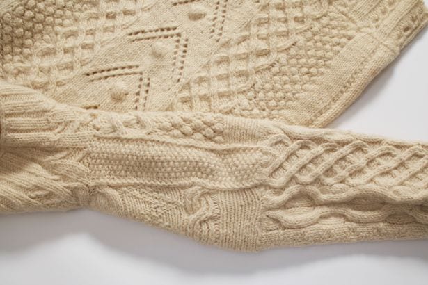 Aran sweater. 1942 example from the National Museum of Ireland. 
