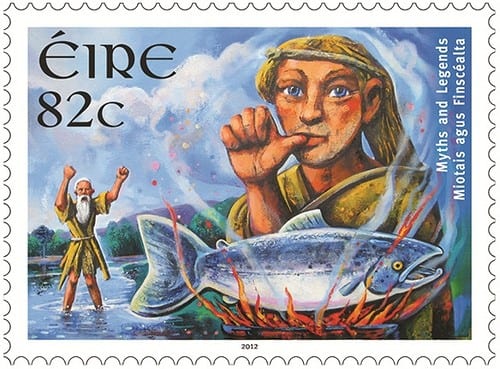 “Salmon of Knowledge” – Irish Stamp from An Post. Image Source: writingsinrhyme.com