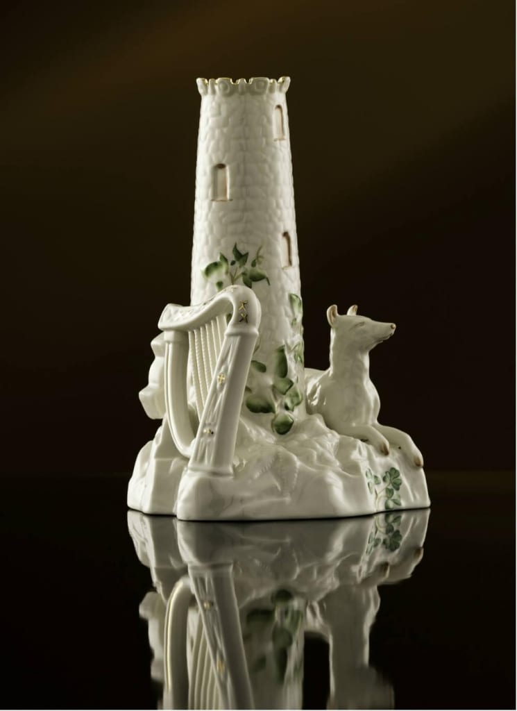 Limited Edition Belleek Classic Round Tower Centerpiece