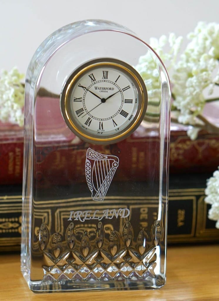 Blarney Exclusive Waterford Lismore Harp Clock