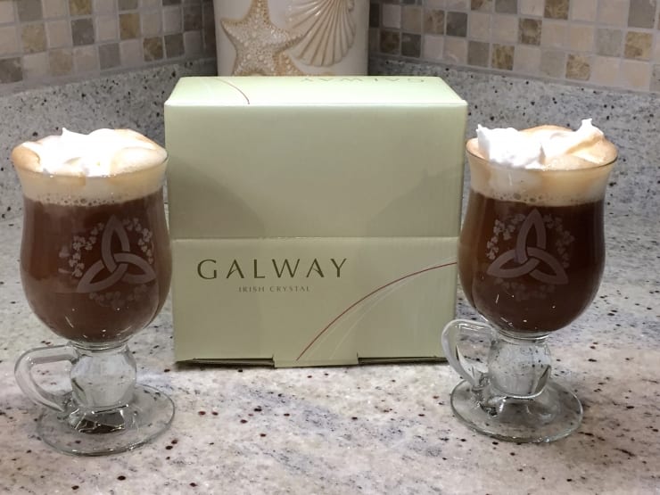 Galway Crystal Irish Coffee Recipe Glasses