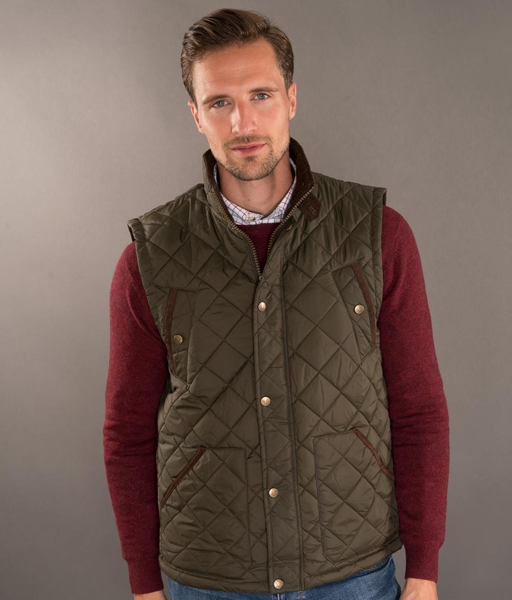 Padded Cord Gilet available on Blarney.com