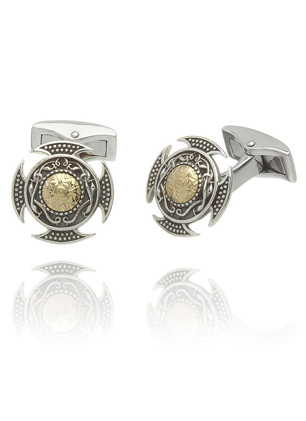 Sterling Silver Viking Cufflinks