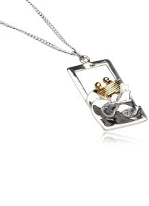 Sterling Silver & 18K Gold Vermeil Voyage 3D Pendant