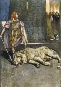 Cú Chulainn and The Hound