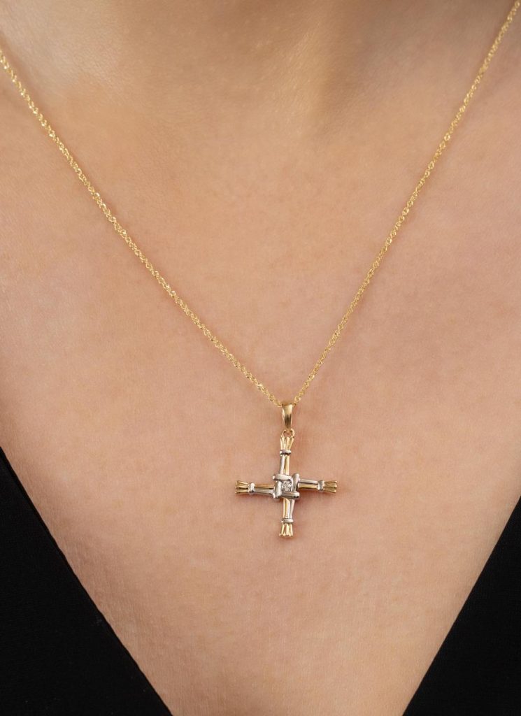 St Brigid Cross Necklace