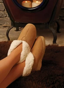 Unisex Faux Suede Boot Slippers