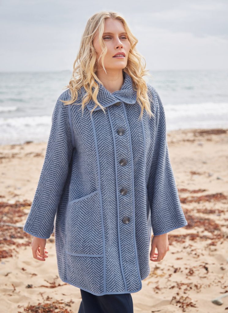 Fall Fashion: Maureen Herringbone Swing Wool Coat 