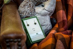 Halloween giveaway: Earrings prize close-up