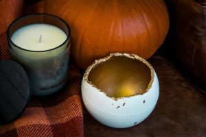 Halloween giveaway: Candle holder prize close-up