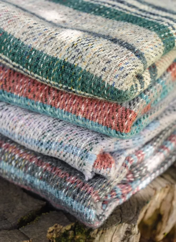 Recycled Wool Throws (Set Of Two)