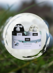 Black & White Curragh Sheep Handmade Soap Set of 2