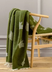 Sheep Reversible Wool Throw