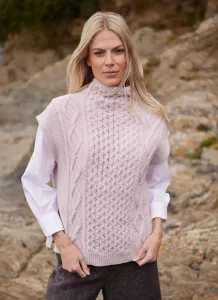 Achill Wool Cashmere Sleeveless Turtleneck Sweater Achill Wool Cashmere Sleeveless Turtleneck Sweater