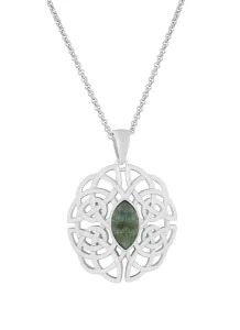 Connemara Marble Celtic Knot Pendant