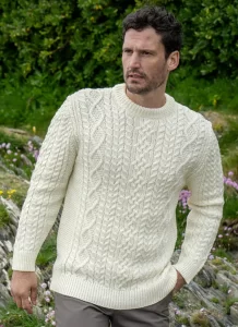 Oisin Aran Crew Neck Sweater