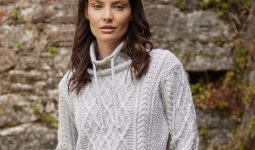 Aine Kangaroo Pocket Aran Sweater