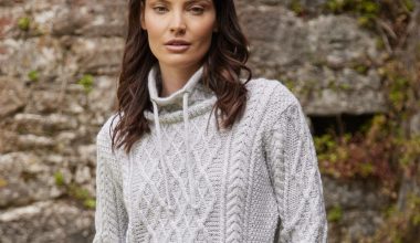 Aine Kangaroo Pocket Aran Sweater