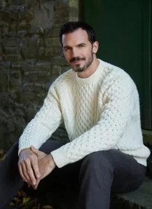 Traditional Hand-Knit Aran Sweater